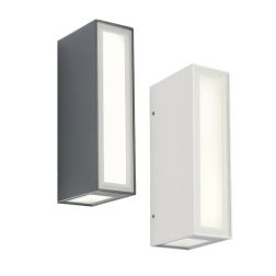 IVAR LAMPADA DA ESTERNO IP54 LED 7,6W LUCE 3000K TRIPLA EMISSIONE, DESIGN MODERNO RETTANGOLARE