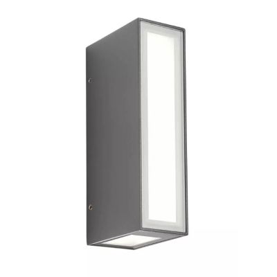 IVAR LAMPADA DA ESTERNO IP54 LED 7,6W LUCE 3000K TRIPLA EMISSIONE, DESIGN MODERNO RETTANGOLARE