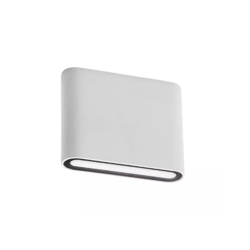KLIPPE LAMPADA DA PARETE A LED IN 3 MISURE LUCE 3000K BIEMISSIONE IP54 ALLUMINIO BIANCO,MARRONE E ANTRACITE