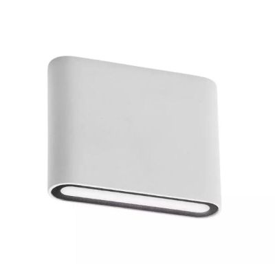 KLIPPE LAMPADA DA PARETE A LED IN 3 MISURE LUCE 3000K BIEMISSIONE IP54 ALLUMINIO BIANCO,MARRONE E ANTRACITE