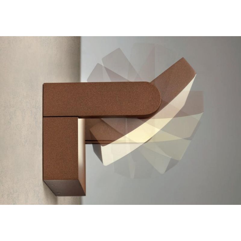 FLIP APPLIQUE ORIENTABILE DA ESTERNO A LED IP65 LUCE CCT 3000K-4000K-5000K  IN ALLUMINIO 3 COLORI