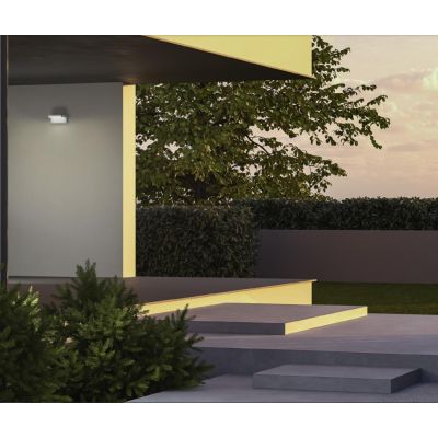 FLIP APPLIQUE ORIENTABILE DA ESTERNO A LED IP65 LUCE CCT 3000K-4000K-5000K  IN ALLUMINIO 3 COLORI