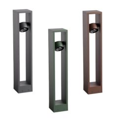 XROCK PALETTO DA GIARDINO H60 CM IP65 CON LUCE ORIENTABILE LED 9W LUCE 2700K-3000K ALLUMINIO 3 COLORI