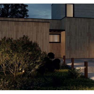 XROCK PALETTO DA GIARDINO H60 CM IP65 CON LUCE ORIENTABILE LED 9W LUCE 2700K-3000K ALLUMINIO 3 COLORI