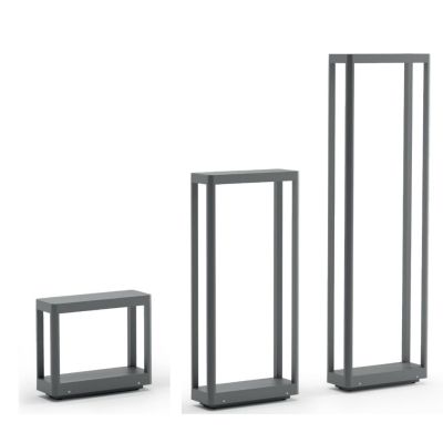 WAKE PALI DA GIARDINO IN 3 MISURE IP65 LED 8W LUCE 3000K ALLUMINIO COLORE ANTRACITE DESIGN MODERNO