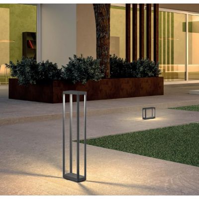 WAKE PALI DA GIARDINO IN 3 MISURE IP65 LED 8W LUCE 3000K ALLUMINIO COLORE ANTRACITE DESIGN MODERNO
