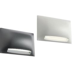 SLOT SEGNAPASSO DA ESTERNO IP65 LED 5W LUCE 2700K-3000K ALLUMINIO BIANCO O ANTRACITE MODERNO