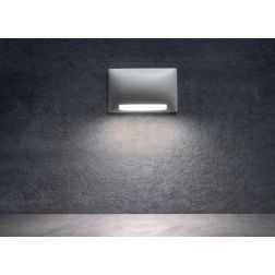 SLOT SEGNAPASSO DA ESTERNO IP65 LED 5W LUCE 2700K-3000K ALLUMINIO BIANCO O ANTRACITE MODERNO 2