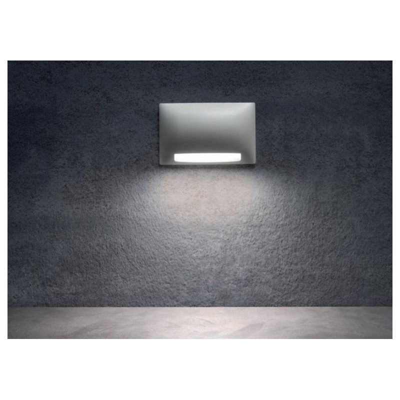 SLOT SEGNAPASSO DA ESTERNO IP65 LED 5W LUCE 2700K-3000K ALLUMINIO BIANCO O ANTRACITE MODERNO