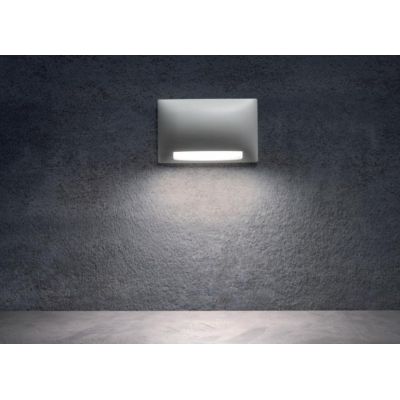SLOT SEGNAPASSO DA ESTERNO IP65 LED 5W LUCE 2700K-3000K ALLUMINIO BIANCO O ANTRACITE MODERNO