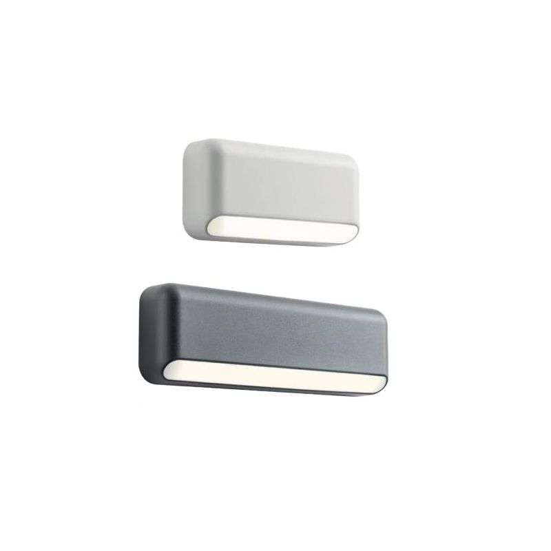 SAPO SEGNAPASSO A LED IP65 2 MISURE LUCE 2700K-3000K ALLUMINIO BIANCO O ANTRACITE MODERNO