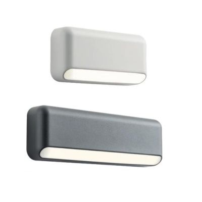 SAPO SEGNAPASSO A LED IP65 2 MISURE LUCE 2700K-3000K ALLUMINIO BIANCO O ANTRACITE MODERNO
