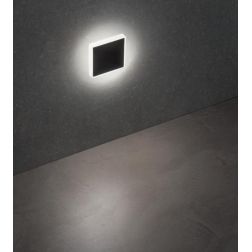 XPI SEGNAPASSO QUADRATO DA INCASSO IP65 LED 3W LUCE 3000K BIANCO O NERO DA ESTERNO MODERNO 2
