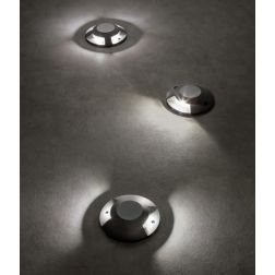 XPUCK 2L SEGNAPASSO DA INCASSO ROTONDO IP67 LED 12W LUCE 3000K-4000K ALLUMINIO FINITURA ANTRACITE 2