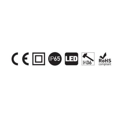 TACK LAMPADA ORIENTABILE DA ESTERNO IP65 LED 15W LUCE 3000K LUNGHEZZA 100 CM IN ALLUMINIO ANTRACITE