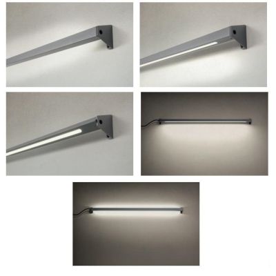 TACK LAMPADA ORIENTABILE DA ESTERNO IP65 LED 15W LUCE 3000K LUNGHEZZA 100 CM IN ALLUMINIO ANTRACITE