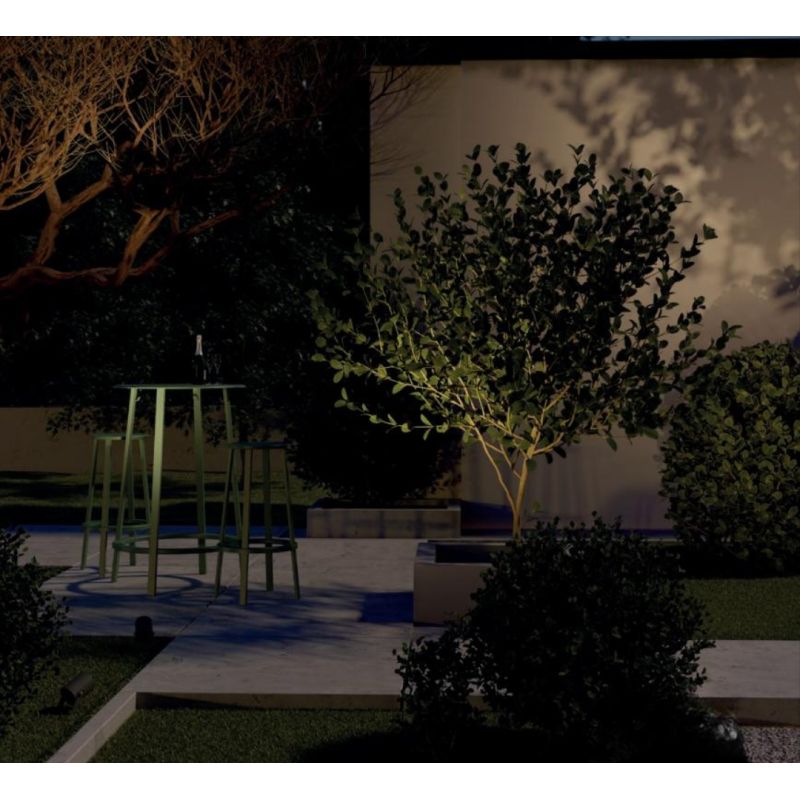 XROCK FARETTO SPOT DA ESTERNO ORIENTABILE IP65 LED 9W LUCE 2700K-3000K ALLUMINIO 3 COLORI