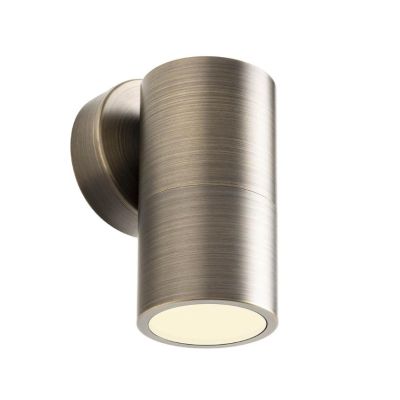 STAKE APPLIQUE DA ESTERNO IN OTTONE IP65 ANTI SALSEDINE 2 FINITURE COLORE LAMPADINA ATTACCO GU10