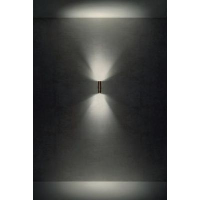 STAKE APPLIQUE DA ESTERNO BIEMISSIONE IN OTTONE IP65 ANTI SALSEDINE 2 COLORI LAMPADINE ATTACCO GU10