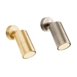 STAKE FARETTO ORIENTABILE DA ESTERNO IN OTTONE IP65 ANTI SALSEDINE 2 COLORI LAMPADINA ATTACCO GU10