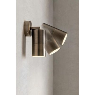 STAKE FARETTO ORIENTABILE DA ESTERNO IN OTTONE IP65 ANTI SALSEDINE 2 COLORI LAMPADINA ATTACCO GU10