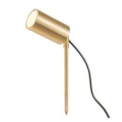 STAKE PALO CON LUCE ORIENTABILE IN OTTONE IP65 ANTI SALSEDINE 2 COLORI E IN 2 MISURE LAMPADINA ATTACCO GU10 2