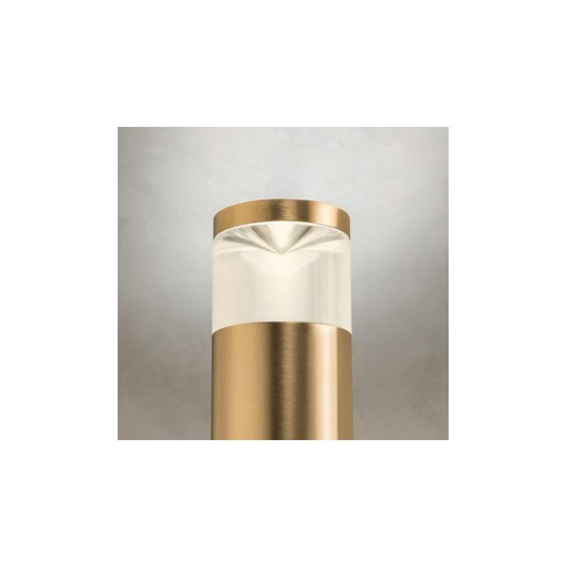 STAKE PALETTO DA GIARDINO H44 CM IN OTTONE IP65 ANTI SALSEDINE 2 COLORI CON LAMPADINA ATTACCO GU10