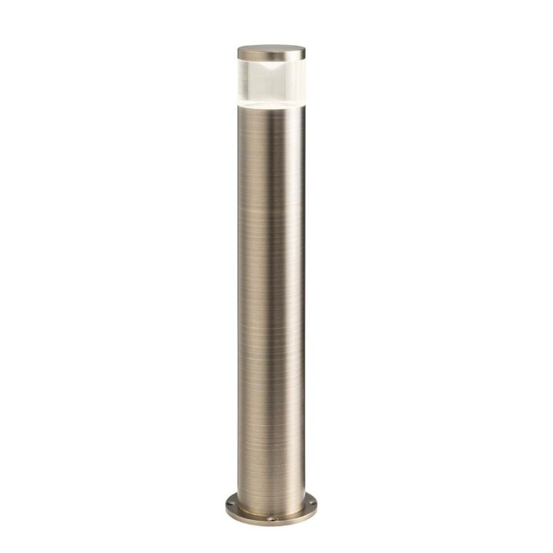 STAKE PALETTO DA GIARDINO H44 CM IN OTTONE IP65 ANTI SALSEDINE 2 COLORI CON LAMPADINA ATTACCO GU10