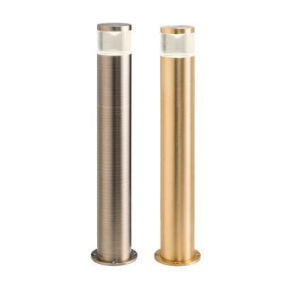 STAKE PALETTO DA GIARDINO H44 CM IN OTTONE IP65 ANTI SALSEDINE 2 COLORI CON LAMPADINA ATTACCO GU10