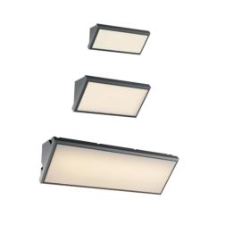 MAKO APPLIQUE DA ESTERNO ANTI SALSEDINE IP65 LED 21W LUCE 3000K ANTRACITE LARGHEZZA CM 32 Redo Group - Cristalensi Shop Online