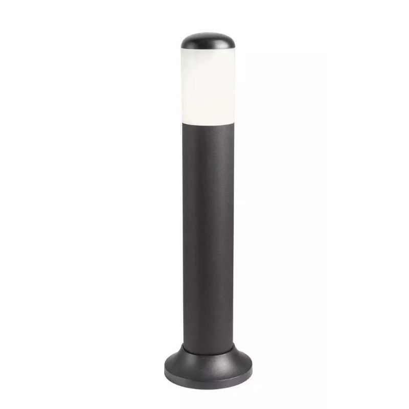 PENCIL PALO DA GIARDINO H60 CM IN ABS NERO IP44 ANTI SALSEDINE LAMPADINA ATTACCO E27 MODERNO