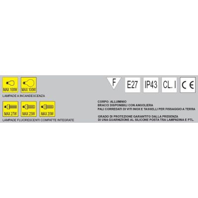PALO ESTERNO H 235 Garden Luce - Cristalensi Shop Online