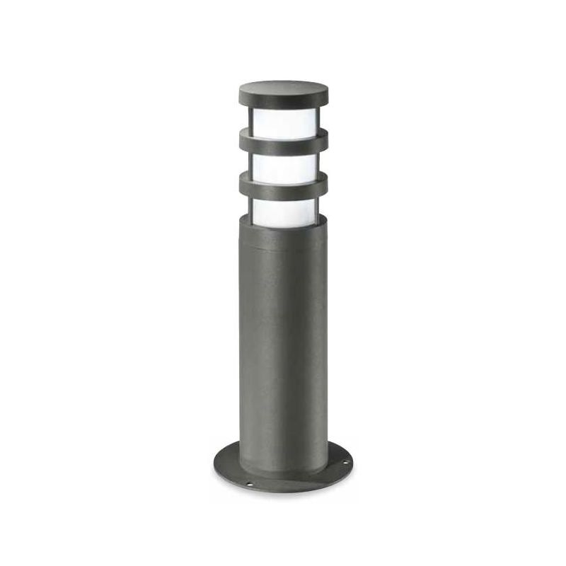 PALO ESTERNO ALTEZZA 40 CM DIFFUSORE IN VETRO GRIGIO ALLUMINIO O ANTRACITE IP54 GEA LUCE - Cristalensi Shop Online