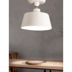 PLAFONIERA D32 IN TERRACOTTA BIANCA LUCIDA LAVORATA A MANO IN ITALIA DALLA IMAS FIRENZE 2