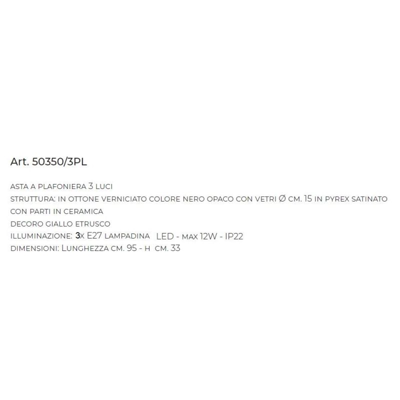 PLAFONIERA AD ARCO IN OTTONE NERO CON SFERE IN VETRO BIANCO CON SNODO MADE IN ITALY DELLA IMAS