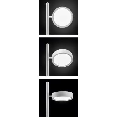 GPI PIANTANA 2 LUCI LED 36W LUCE 3000K DIMMERABILE H180 CM BIANCA,NERA O TORTORA DESIGN MODERNO