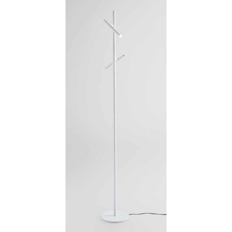 GPI PIANTANA 2 SPOT ORIENTABILI LED 10,8W LUCE 3000K DIMMERABILE H180 CM IN 4 COLORI DESIGN MODERNO