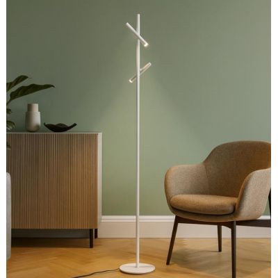 GPI PIANTANA 2 SPOT ORIENTABILI LED 10,8W LUCE 3000K DIMMERABILE H180 CM IN 4 COLORI DESIGN MODERNO