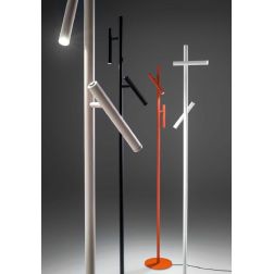 GPI PIANTANA 2 SPOT ORIENTABILI LED 10,8W LUCE 3000K DIMMERABILE H180 CM IN 4 COLORI DESIGN MODERNO