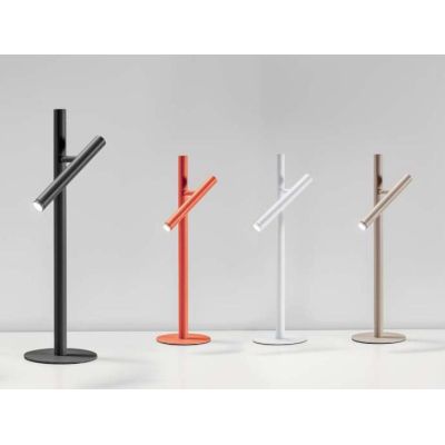 GLS LUMETTO CON SPOT ORIENTABILE LED 5,4W LUCE 3000K DIMMERABILE H50 CM IN 4 COLORI DESIGN MODERNO