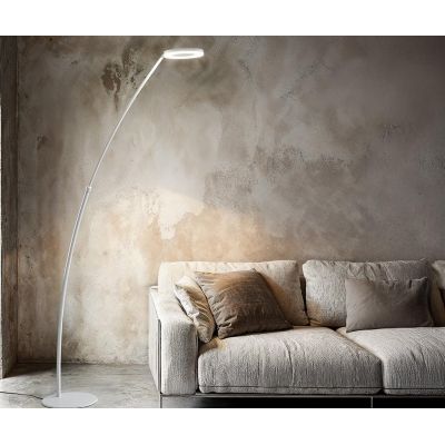 GPI PIANTANA AD ARCO LED 25W LUCE 3000K DIMMERABILE IN 4 COLORI ALTEZZA REGOLABILE MODERNA