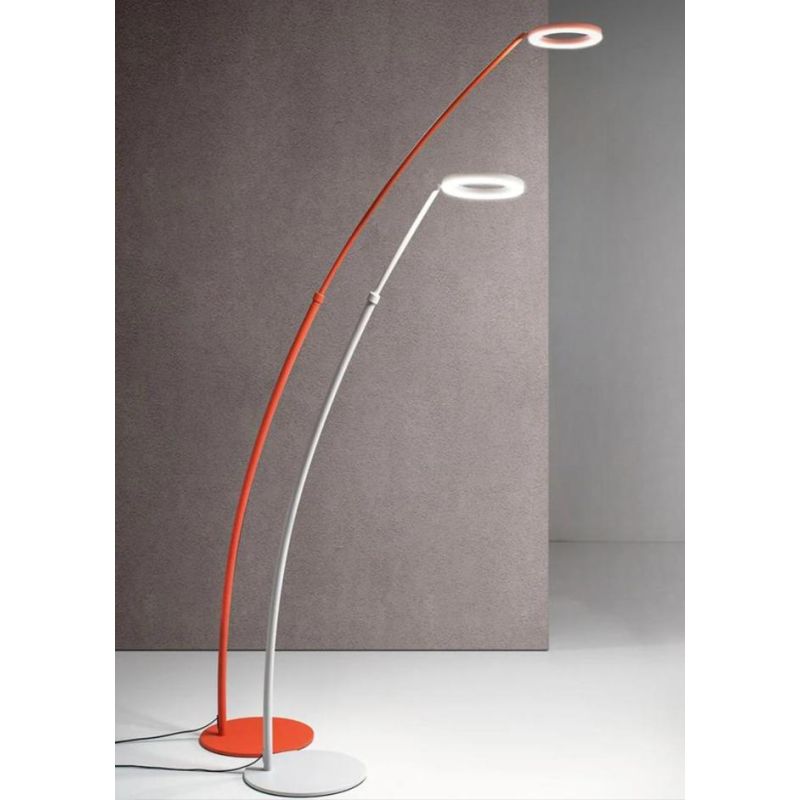 GPI PIANTANA AD ARCO LED 25W LUCE 3000K DIMMERABILE IN 4 COLORI ALTEZZA REGOLABILE MODERNA