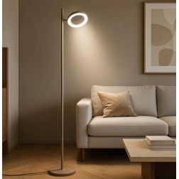 GPI PIANTANA CON LUCE ORIENTABILE LED 25W LUCE 3000K DIMMERABILE IN 4 COLORI H180 CM MODERNA 2