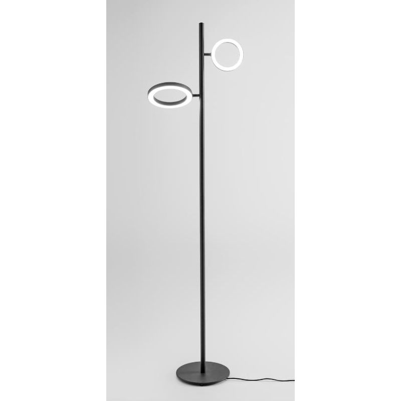 GPI PIANTANA 2 LUCI ORIENTABILI LED 28W LUCE 3000K DIMMERABILE IN 4 COLORI H180 CM MODERNA