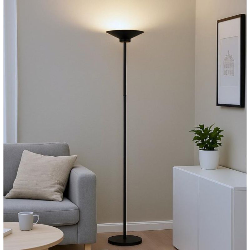 GPI PIANTANA A LED 48W LUCE 3000K DIMMERABILE LUCE UP & DOWN BIANCA O NERA H183 CM MODERNA