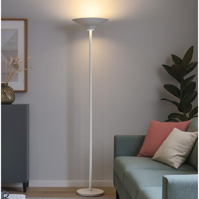 GPI PIANTANA A LED 48W LUCE 3000K DIMMERABILE LUCE UP & DOWN BIANCA O NERA H183 CM MODERNA