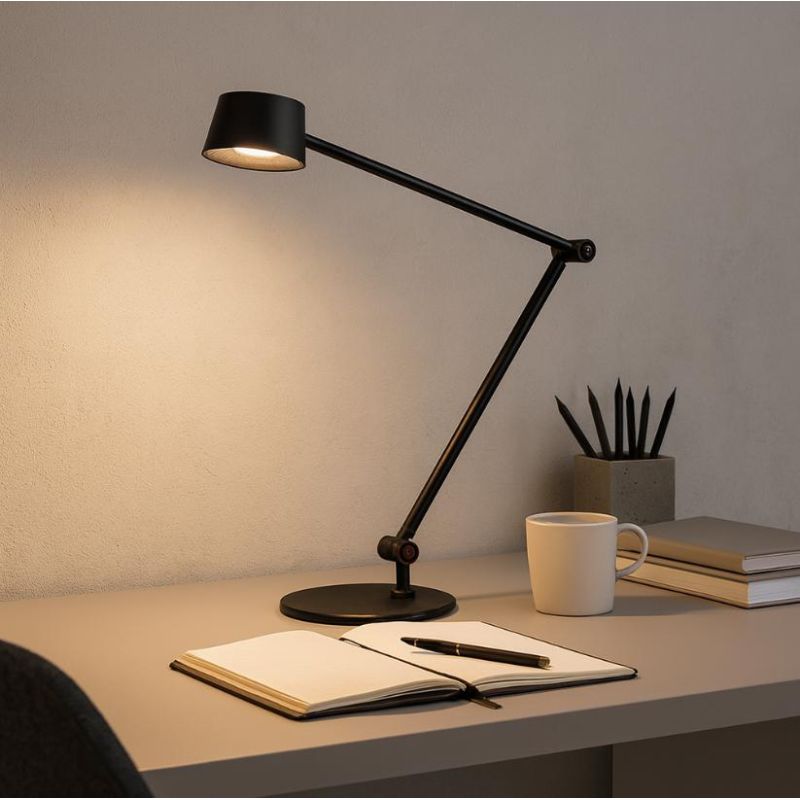 EFIRA LAMPADA DA TAVOLO CON SNODI FLESSIBILI LED 6W LUCE 3000K DIMMERABILE 4 COLORI MODERNA
