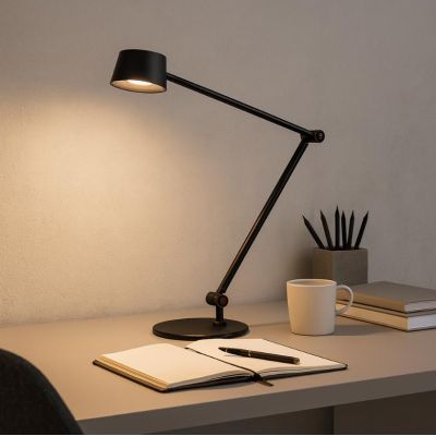 EFIRA LAMPADA DA TAVOLO CON SNODI FLESSIBILI LED 6W LUCE 3000K DIMMERABILE 4 COLORI MODERNA