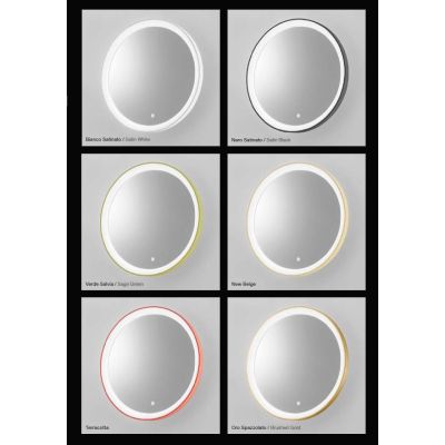 KRIZIA LAMPADA SPECCHIO D78 CM LED 30W LUCE DIMMERABILE FUNZIONE ANTIAPPANNAMENTO 6 COLORI