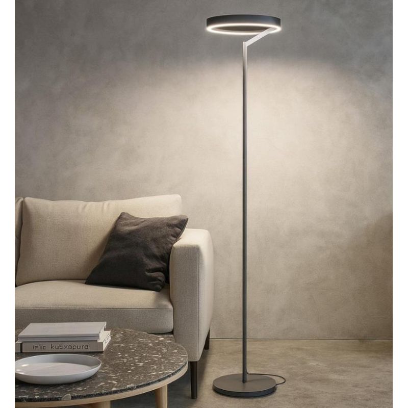 CRISEIDE PIANTANA H178 CM LED 40W LUCE 3000K DIMMERABILE ALLUMINIO 5 COLORI DESIGN MODERNO